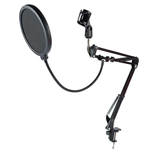 Wisecoco Support De Bras De Microphone, Microphone à Bras De Perche, Perche De Suspension Réglable, Ensemble De Support De Bras De Microphone à Ciseaux Rotatifs