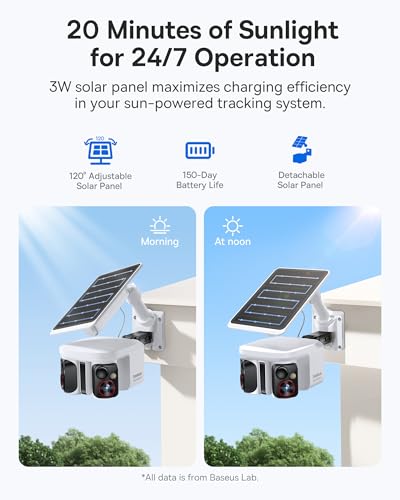 Baseus X1 Pro 3K Dual-Lens AI Solar Camera Outdoor Wireless, No Monthly Fee - image 5