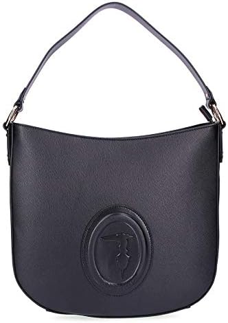 TRUSSARDI HOBO SAFFIANO NERO