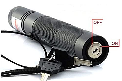 Image of VikriDA 500mW Rechargeable Green LED Laser Pointer Pen for Party, Disco, Presentation & Outdoor Use (3.7V Battery Included)