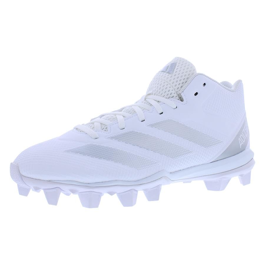 Image of adidas Adizero Impact.2 Md Mens Shoes Size 13, Color: Cloud White /Silver Metallic /Cloud White