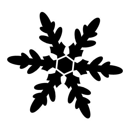 Snowflake Stencil By Studior12 | Classic Winter Holiday Art | Reusable Mylar Template | Painting, Chalk, Mixed Media | Use For Wall Art, Diy Home Decor | Select Size (6" X 6") #TOP3