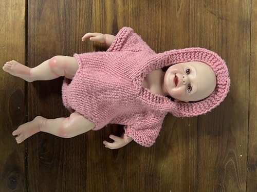 MEIVCOS Muñecas de bebé Reborn de silicona completa de 18.2 pulgadas, muñecas recién nacidas realistas 1:1, sin vinilo, muñecas realistas Reborn para niños pequeños, muñeca de dormir lavable (Q-marfil