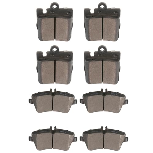 Image of SCITOO D876 D872 8PCS Front and Rear Semi-Metal Brake Pad Sets | Fit For Mercedes-Benz For C240 2003-2005,For C280 2006-2007,For C320 2001-2005,For C350 2006-2007,For CLK320 2003-2005