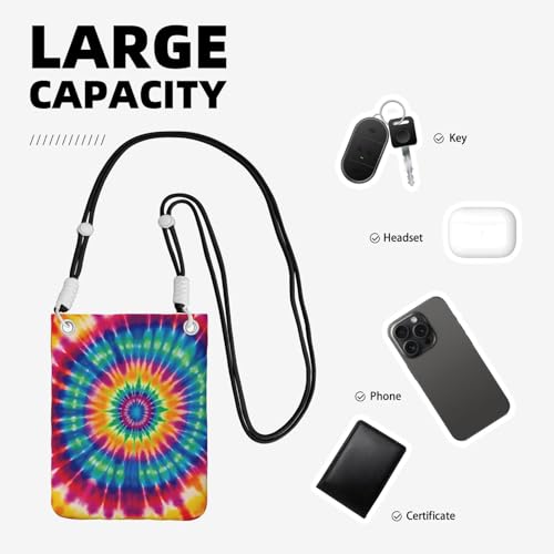 Pochette de voyage noire taille unique avec bandoulière pour smartphone - 7