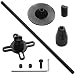 Vgoohobby Aluminum Alloy RC GPS Compass Antenna Folding Base Fixed Mount Holder Bracket for RC DIY Quadcopter Multicopter (Black)