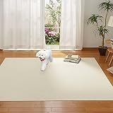 Sanko 【日本製 撥水 消臭 洗える】サンコー ずれない タイルカーペット 30×30cm アイボリー 40枚 カーペットタイプ おくだけ吸着 タイルマット ジョイントマット KN-38