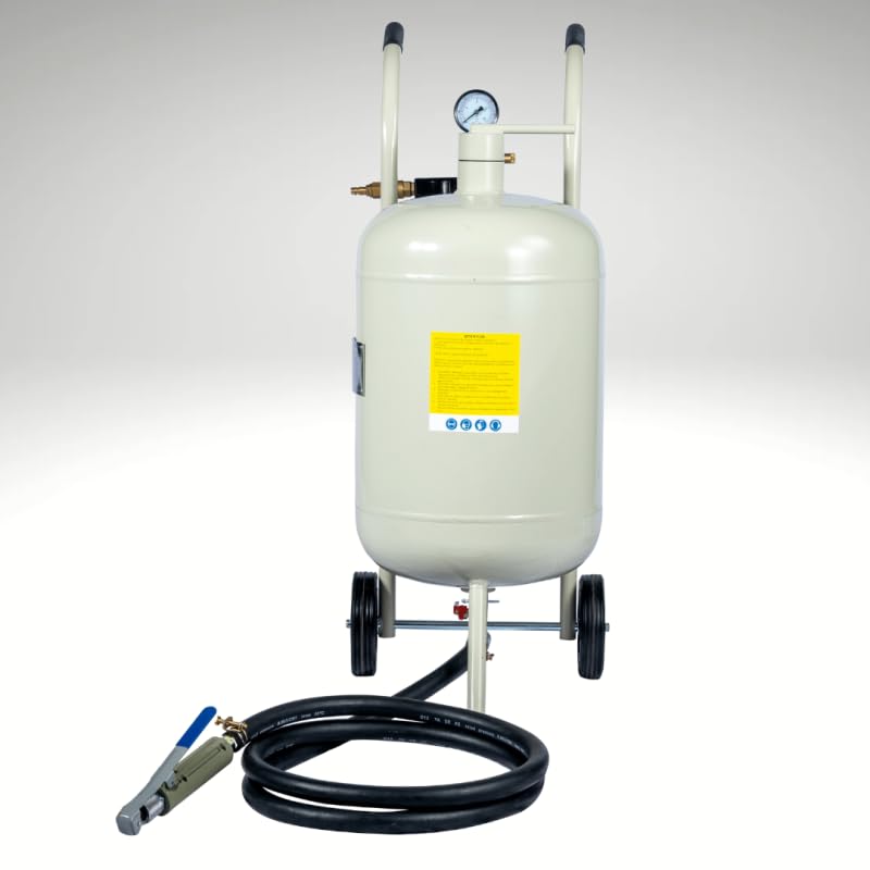 BPAC Sableuse Portative 40 L - Aerogommeuse Mobile à Pression Pneumatique