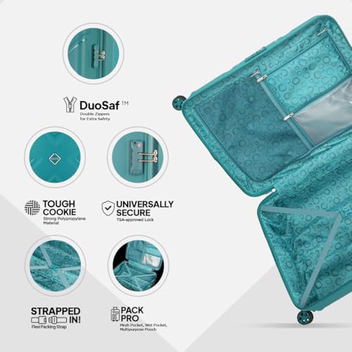 American Tourister Krossplus 55 Cms Green Polycarbonate Suitcase - Image 5