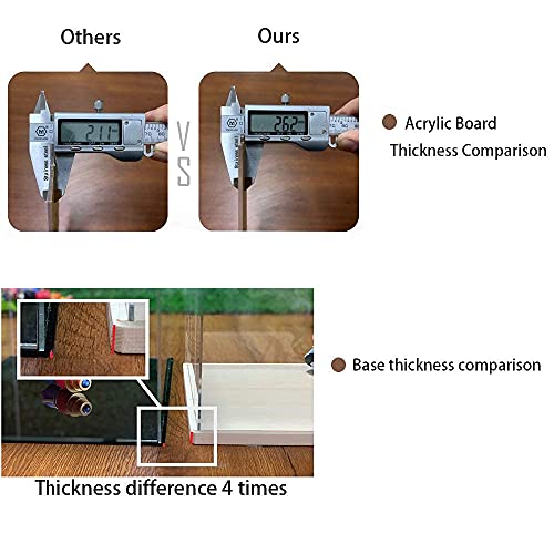 Thickened Clear Acrylic Display Case Assemble Countertop Box Storage Stand Protection Showcase For Figures Collectibles For Lego Models, 9.8X9.8X15.7In #TOP7