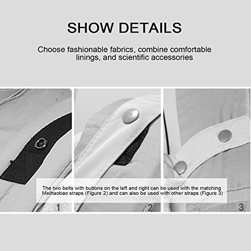 Timpfee Winter zachte babydrager met taillekruk, warm zijvak, U-vorm verwijderbare voering, draagbare opslag… - Image 8