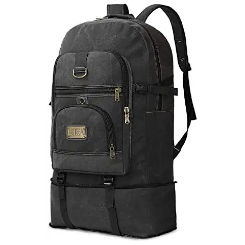Auluda Mochila de senderismo de lona resistente de 70 l Cover