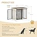 Hzuaneri Hundekäfig Möbel, 69 cm Hundebox, 2 Türen, Moderne Hundekäfig Indoor für kleine/mittlere/große Hunde, Beistelltisch, Hundebox für Zuhause 69 × 49 × 64,5 cm, Weiß Braun DFC84314B