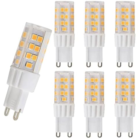 WK Electrical G9 Dimmible (No Flicker) LED Bulbs 3.5W, G9 LED Light Bulb Warm White 3000K, Equivalent to 50W Halogen Bulbs, Energy Saving LED Light Bulbs, 550LM, AC220-240V (Pack of 6) Cover