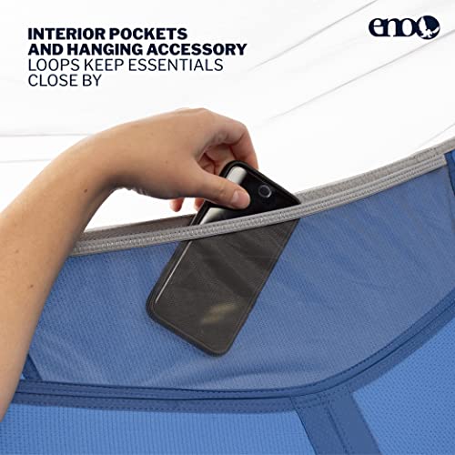 Eno Skylite Hammock - 1 Person Flat, Portable Hammock - Integrated Hammock Bug Net - For Camping, Hiking, Backpacking, Travel, Festival, Or The Beach - Pacific #TOP5