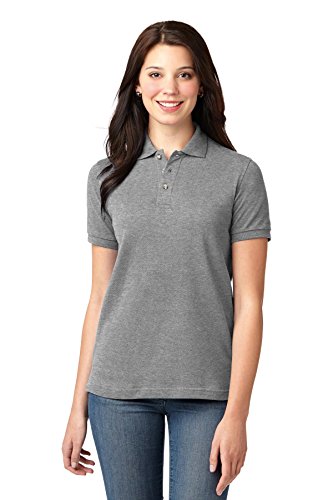 Port Authority Ladies Heavyweight Cotton Pique Polo. L420 Oxford 4XL