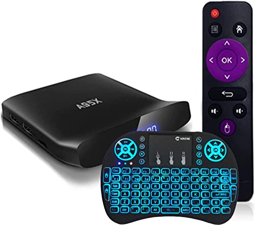 LIROM 2022 Android TV Box 11.0, 4K Media Player Android Box 4GB RAM 64GB ROM con S905W2 Quad-Core Soporta 2.4G /5G Dual-Band WiFi/BT 4.2/3D/H.265 decodificador,4gb+64gb