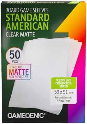Gamegenic Board Game Sleeves: Standard American Size - Green Color Code image 4
