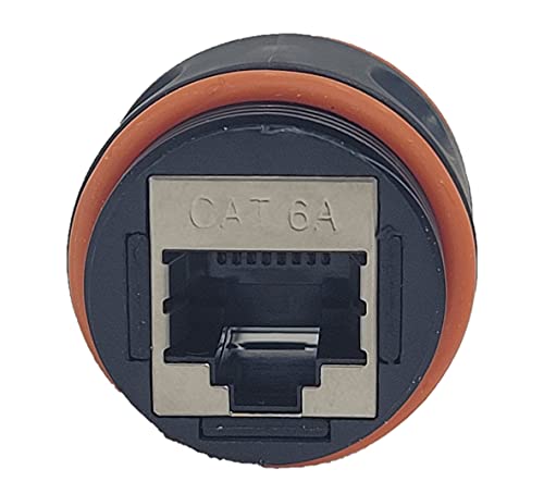 MICRO CONNECTORS Cat 6A (UTP/STP) Waterproof RJ45 Shielded Coupler (10-Pack) (C20-110L6AWP10P) - Thumbnail 3