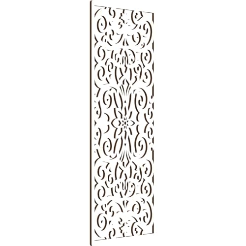Image of 19 3 /8 inchW x 49 3 /8 inchH x 3 /8 inchT Buel Decorative Fretwork Wood Wall Panels, Birch