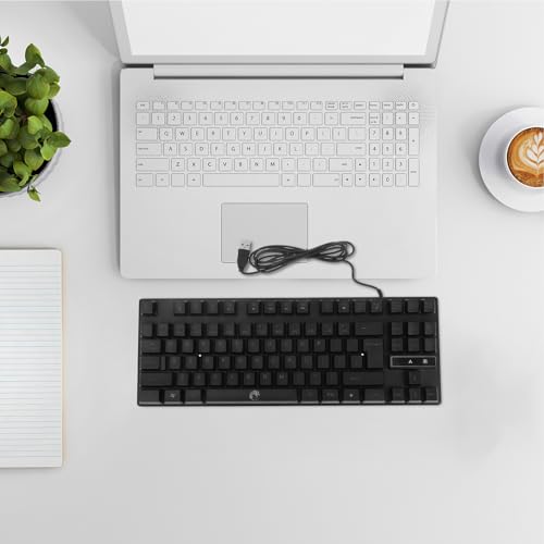 Clavier mécanique rétroéclairé ergonomique pour jeu et bureau - 5