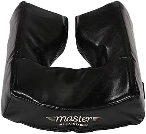 Massage Table Face Cradle Cushion Pillow with Pu Leather and Memory Foam Ergonomic Massage Bed Headrest (Black)