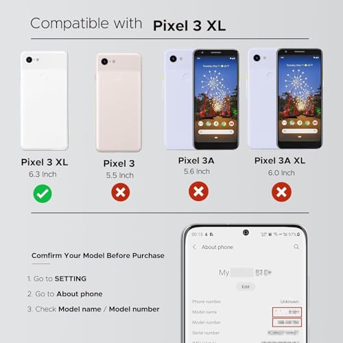 Back Panel Replacement with Camera Lens Installed for Google Pixel 3 XL, White