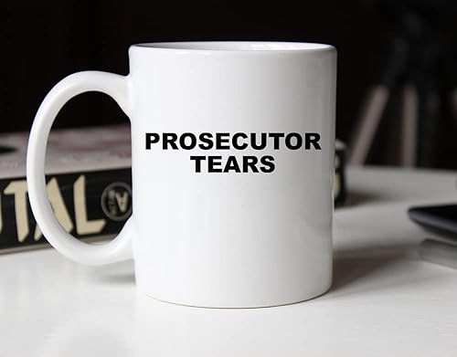 Miniatura 6 de Taza de café de abogado, lágrimas de fiscal, divertida para estudiante de derecho abogado defensor, casos de la Corte Suprema de Derechos Civiles,