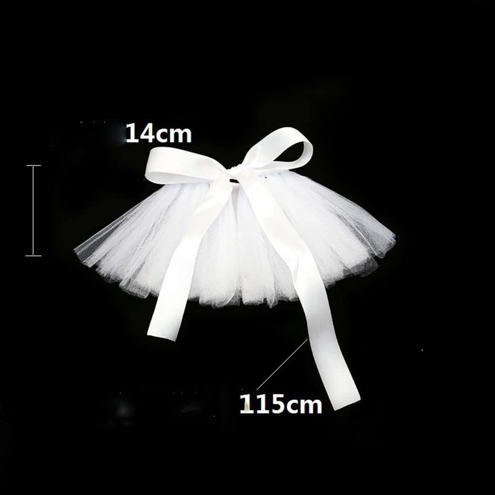 Set di 2 fiocchi di Natale tutù gonna per cani tulle costume