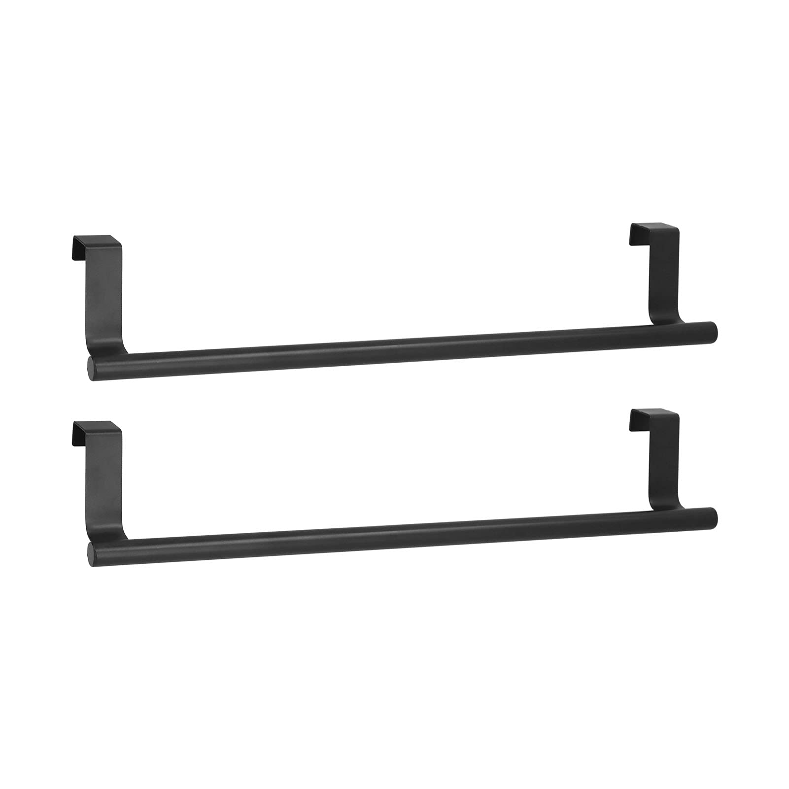 CHICIRIS Porte-Serviettes Noir Durable pour Porte D'armoire – Lot de 2 Porte-Serviettes Suspendus pour Usage Domestique et Hôtelier, en Acier Inoxydable, Facile d'entretien et Design Peu Encombrant