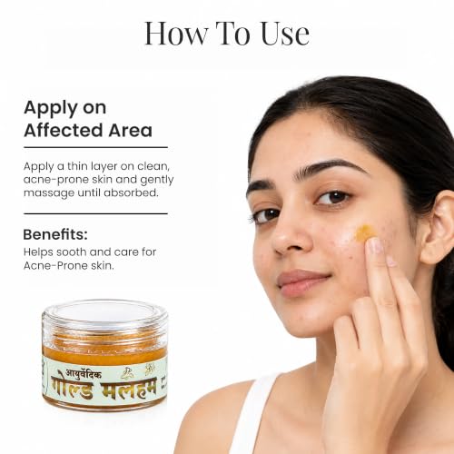 Image of Misti Ayurvedic Gold Malham (Ointment) - 15 gm | Ointment For Repairs Crack Foot, Ringworms, Burn Marks, Allergies,Fungal Infection | Helps In Pigmentation | For Men & Women | Daily Use