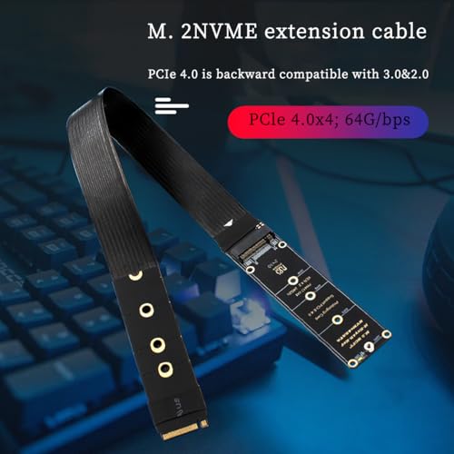Cable Extensión PH417 M.2 M-Key NVME 30CM PCle4.0 x4 Alta Velocidad miniatura 2