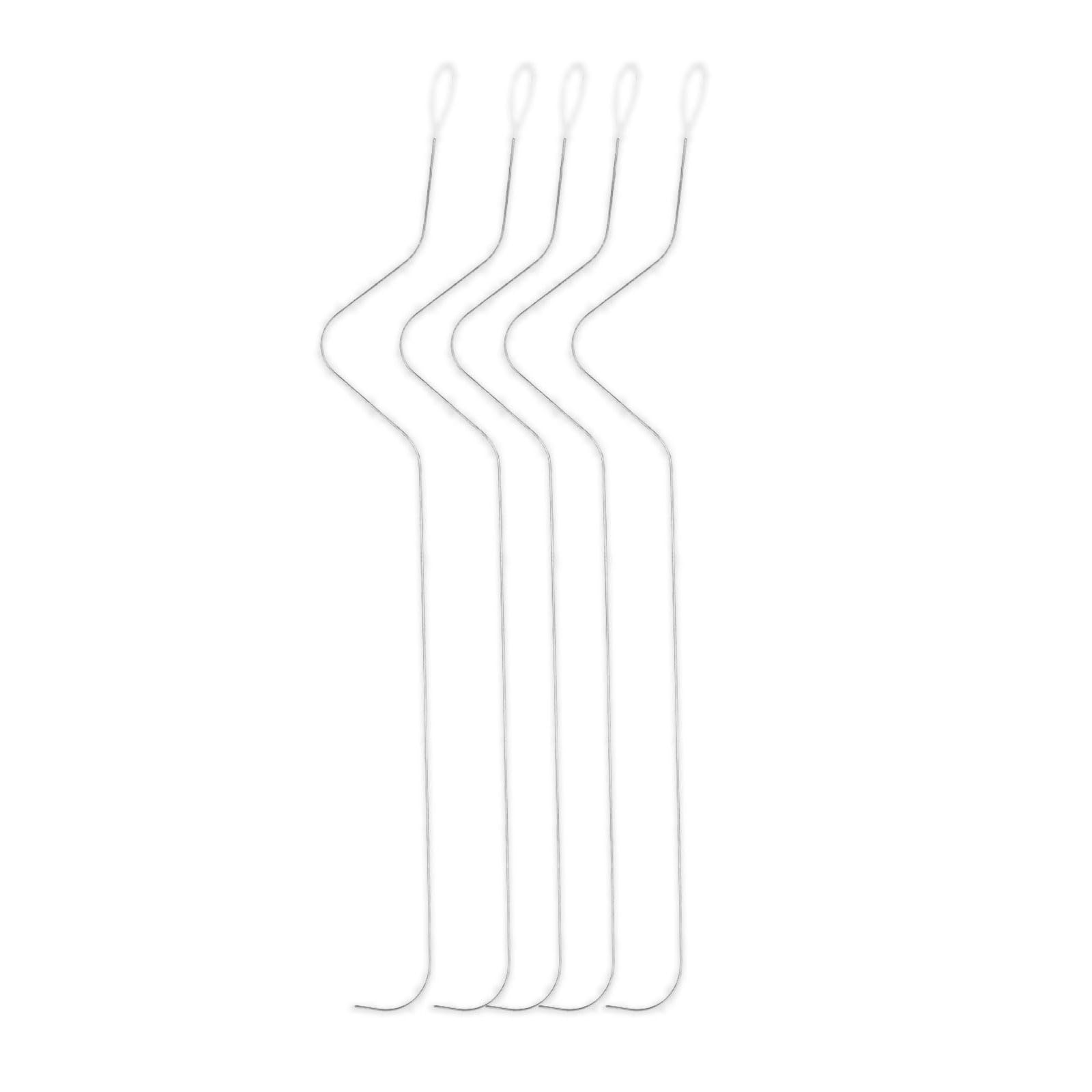 Kalttoy 5Pcs Big Eye Beading Needle with Needle Threader Curved Beading Bead Spinner for Bracelets Jewelry Making Bracelets Making