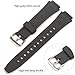 WRISTARMOR Resin Watchband Accessories Compatible with Caiso W800HG AE1500WH AE1200WH AE-1300WH W-219H W218H F108WH Mens Watch Strap Sport Waterproof Replacement Band (W Silver buckle)