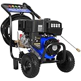 BILT HARD 4000 PSI 4.0 GPM GAS Pressure Washer, 302cc Engine, Gas Power Washer with Triplex Pump, Spray Gun and Wand, Built-In Soap Tank, 5 QC Nozzle Tips, 50 Ft Hose with 3/8' Quick Connect, 49-State