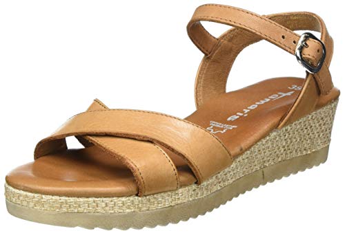 Tamaris 1-1-28248-24, Sandalia con Pulsera Mujer, Beige (Cuoio 455), 39 EU