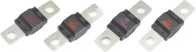1Set ANS Trumpet Fork Plug Fuse 32V 40A 50A 60A 70A 80A 100A 125A 150A 200A Bolt Fixed Insurance Film + ANS-8 Safety Plate Base(40A)