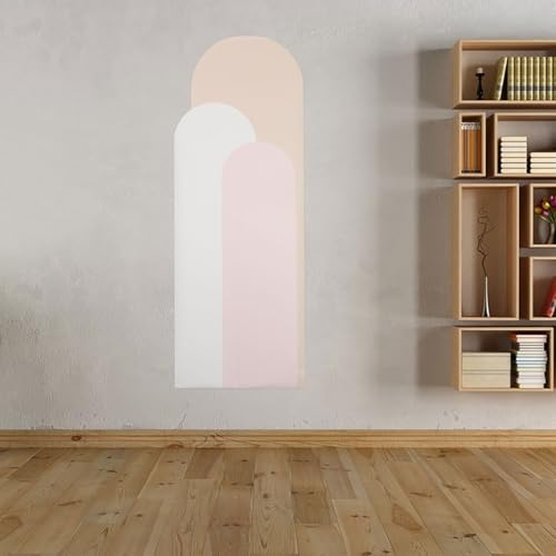 Pegatina pared geométrica salón vinilo autoadhesivo Milisten 6