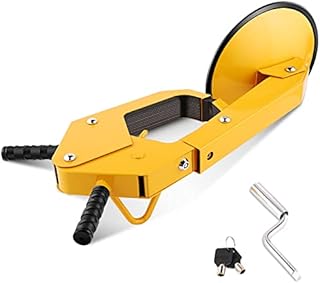 Hurbo Wheel Lock Clamp Adjustable Tire Boot Lock Anti-Theft Lock Clamp Boot Tire Claw for Parking Car Truck RV Boat Trailer (Type #1-Upgrade)