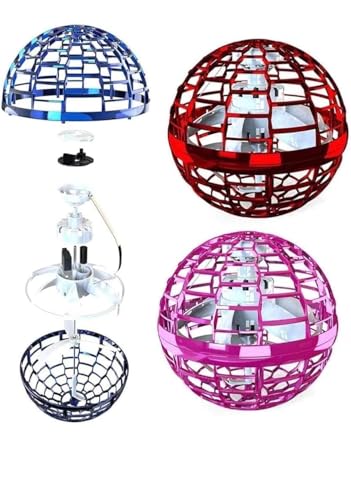 Image of Magic Flying Orb Spinner Toy for Kids | Hand Sensor Rechargeable LED Flying Ball | Hover Drone Boomerang Spinner Toy for Boys & Girls 6-12 Years