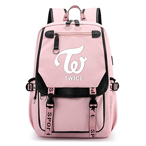 JUSTGOGO Korean KPOP TWICE GOT7 MONSTAX Stray Kids Backpack Daypack Handbag School Bag Mochila Bookbag