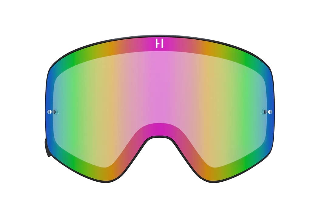 Havoc Racing Infinity Lenses - Lentes de repuesto magnéticos intercambiables para gafas Havoc, antivaho, anti-UV, antiarañazos, para esquí, snowboard, ATV y UTV (rosa)