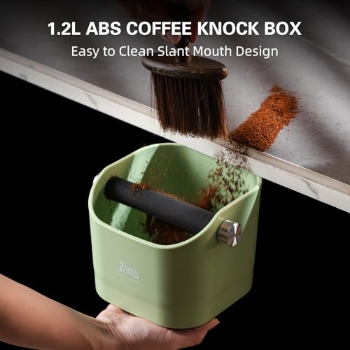 Boîte à frapper pour machine à expresso Bincoo verte avec base stable - 8