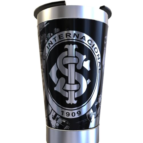 Copo T&eacute;rmico Internacional PRETO COM Tampa 473 ml, Grava&ccedil;&atilde;o a Laser