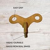 18 Piece Clock Winding Key Set - Original Brass, Odd/Even Number - Image 5