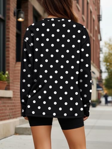 Image of Trendy Queen Womens Oversized Long Sleeve Shirts Fall Tops 2026 Basic Tees