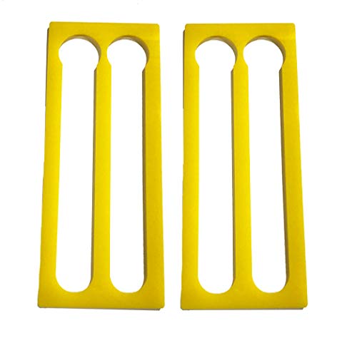 COVERBAGBCN Dispensador de Cápsulas de café Nespresso de Metacrilato 24 cápsulas (Set 2 dispensadores) - Soporte Portacápsulas - Amarillo