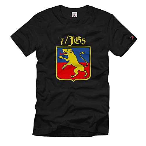 T-shirt Luftwaffe 7 Jg5 noir XXXXL vêtement militaire de collection