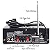 Facmogu 298A Max 300Wx2 Wireless Bluetooth 5.0 Stereo Audio Amplifier, RMS 40Wx2 Power Amp 2 Channel Stereo Receiver for Home Theater Speakers, Bass & Treble Control, USB/SD/RCA/MIC/FM in, Remote
