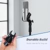 4PCS Adjustable Microphone Clip Holder for Mic Stand, Universal Microphone Holder 180° Adjustable Microphone Clip with 5/8" to 3/8" Mic Screw Adapter, Secure Mic Clip Accessory for Microphone Stand #4